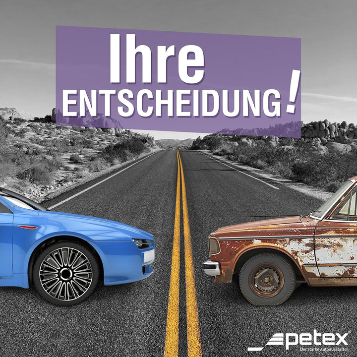 Petex RB543515 Radzierblende LeMans Pro Grösse 15 Zoll 2-fach lackiert Material: ABS in Box, schwarz