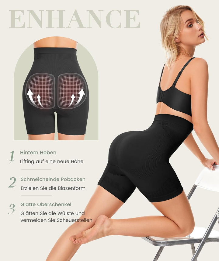 SIMIYA Bauchweg Unterhose Damen Hohe Taille Bauch Weg Shapewear Miederhose mit Bein Shaping Unterhos