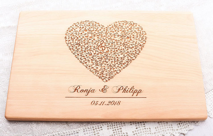 Personalisiertes Schneidebrett | Handgefertigt Frühstücksbrettchen | Hochzeitsgeschenk | Geschenke f