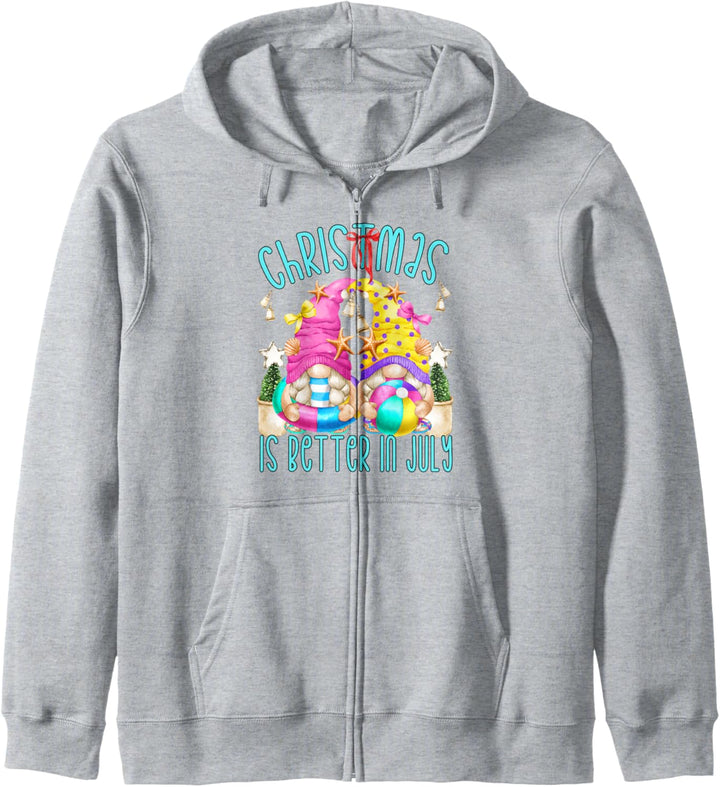 Life Is Better In Flip Flops Funny Christmas In Juli Zwerg Kapuzenjacke