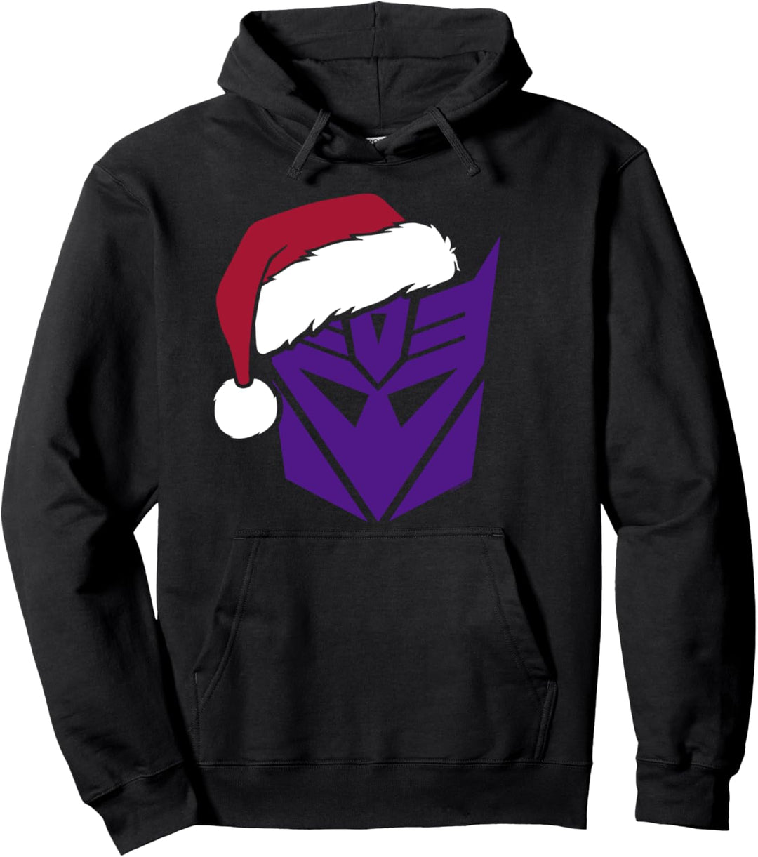 Transformers Christmas Decepticons Santa Hat Logo Pullover Hoodie