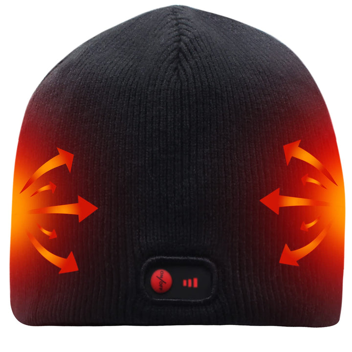 Svpro Beheizte Beanie mit Wiederaufladbarem Akku 7,4V Li-Polymer-Akku hält bis zu 3-7 Stunden,Electr
