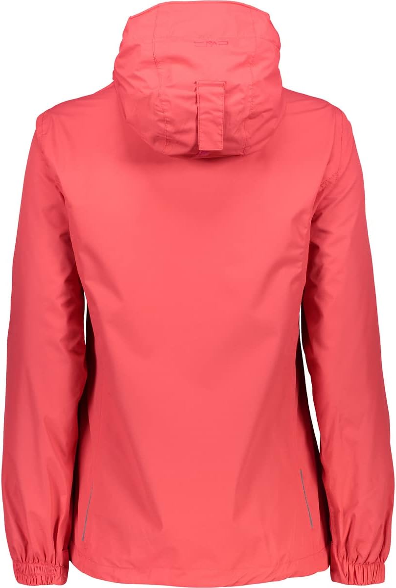 CMP Damen Regenjacke Woman Rain Jacket Fix Hood D44 Koralle, D44 Koralle