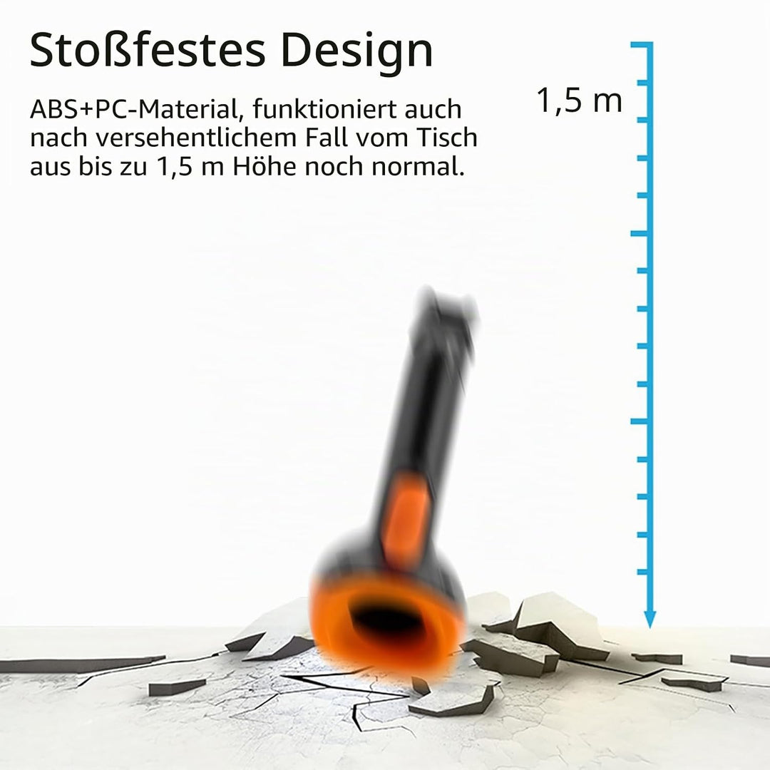 Handheld Barcode Scanner 1D 2D QR Code Book Scanner für PC Handbuch Continuous Scanning USB Kabelbal