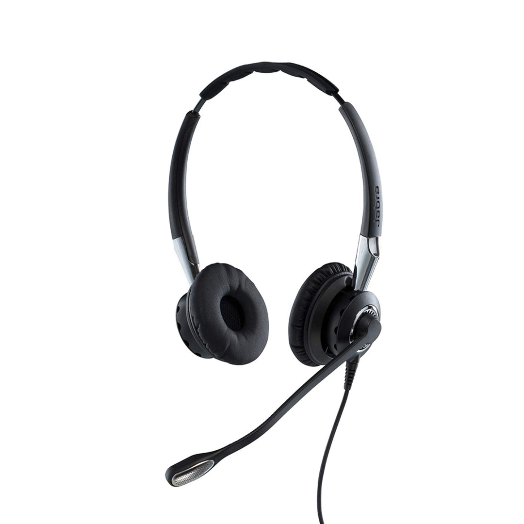 Jabra Q711383 Biz 2400 II Duo USB Call-Center-Kabel-HeadsetfürUC/Softphones/USB-Tischtelefone,Contro