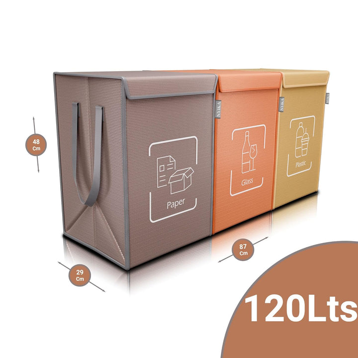 NYIKA Recycling System - Altglas Sammelbehälter - Pfandflaschen Aufbewahrung - Leergut Sammelbehälte