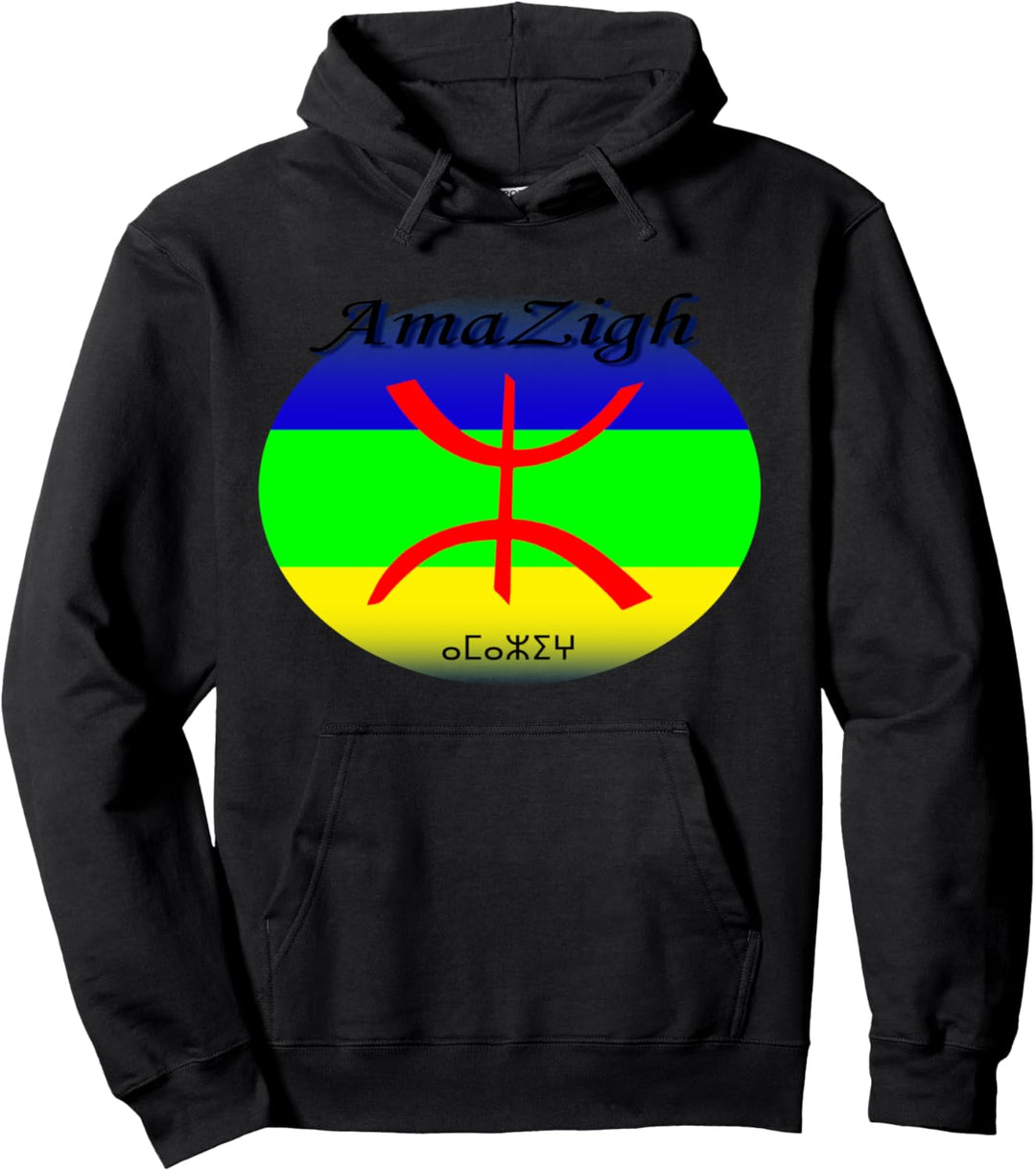 Amazigh Flag Art Berbers Tifinagh sign Tamazgha Pullover Hoodie