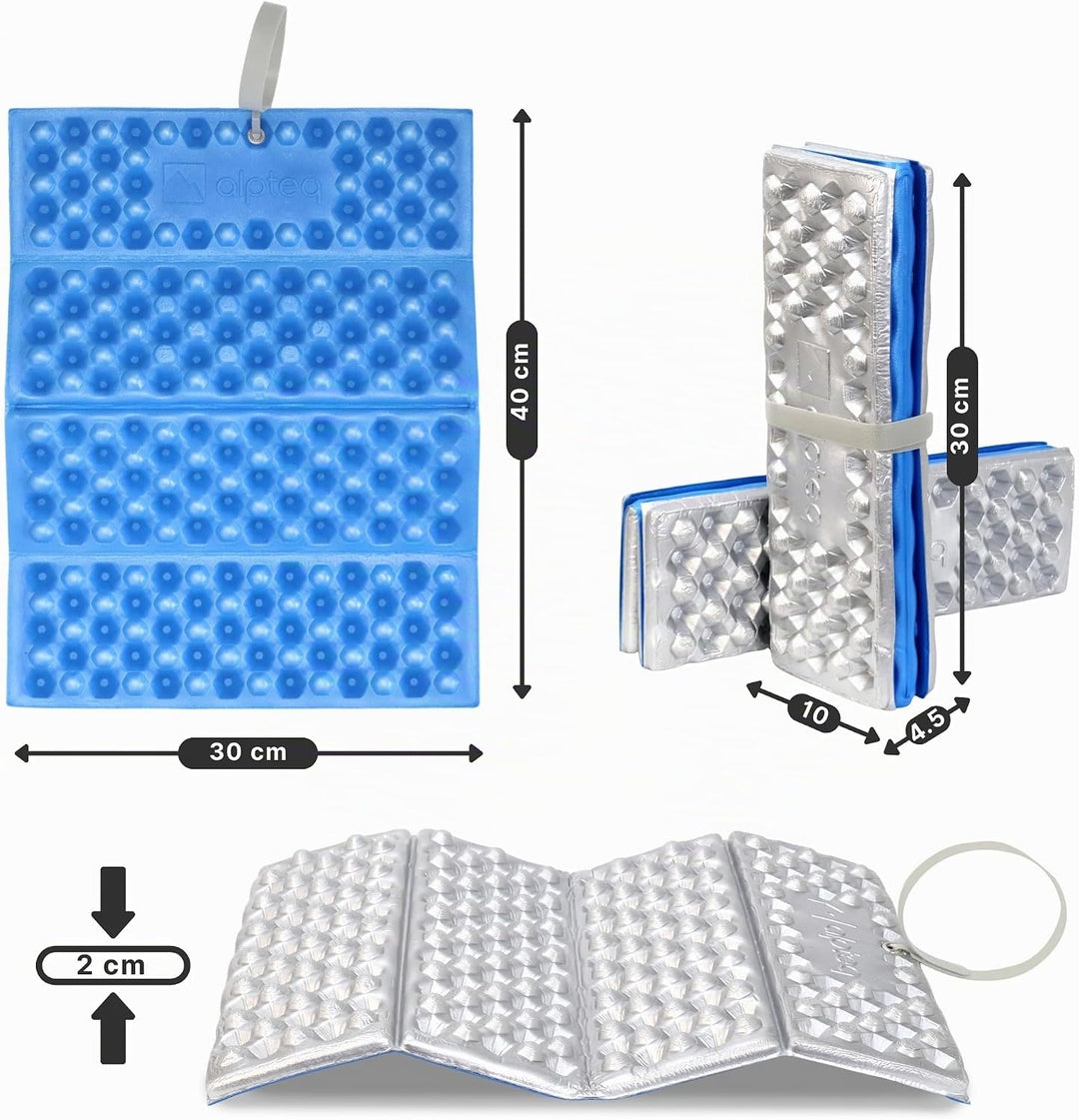RastPlatz Sitzkissen faltbar – Outdoor-Thermomatte für Garten, Camping &amp; Freizeit, wasserdicht, isol