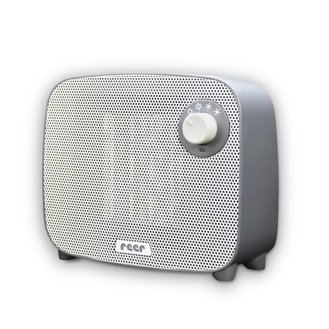 Reer FeelWell Air Heizlüfter für Babys 3in1 - Zuverlässig, Wärmend, Sicher - 2 Wärmestufen und Kühlf