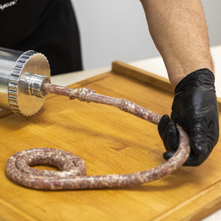 BROWIN® Manuell Wurstfüller aus Edelstahl 311020 | 2,5 kg horizontale Wurstmaschine | Wurstfüllmasch