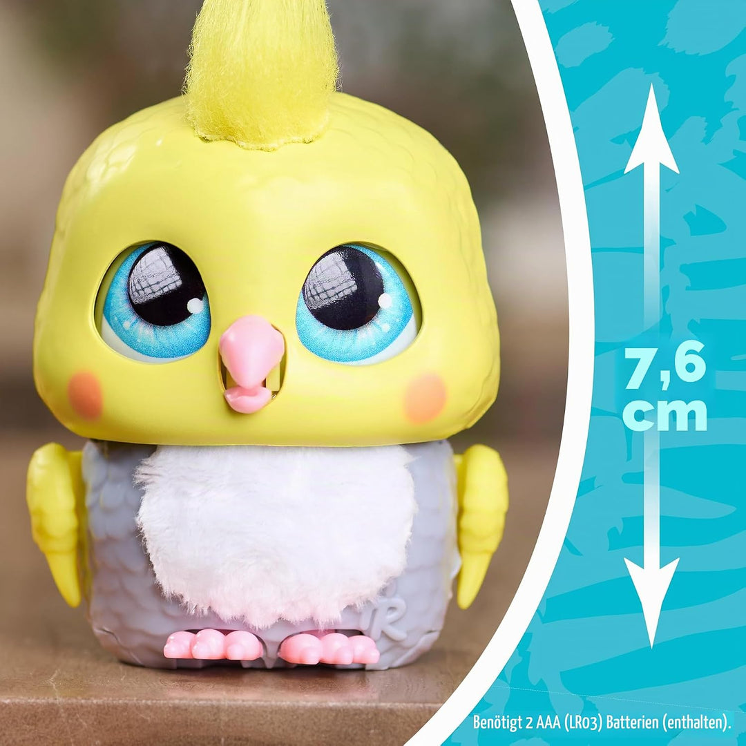 Just Play furReal Handfuls – Chirps, der Kakadu, 8,9 cm grosses, interaktives Spielzeug für Jungen,