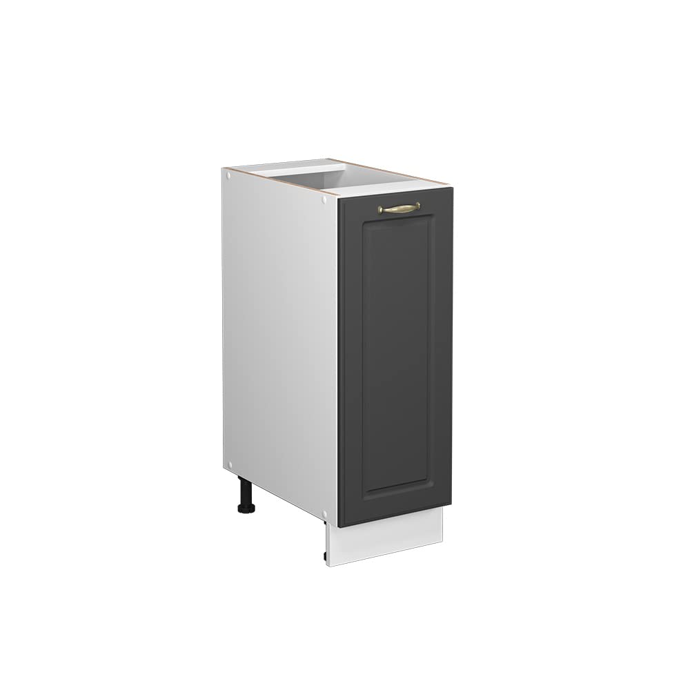 Vicco Apothekerschrank Fame-Line, Anthrazit-Gold/Weiss, 30 cm ohne Arbeitsplatte Anthrazit-gold Apot