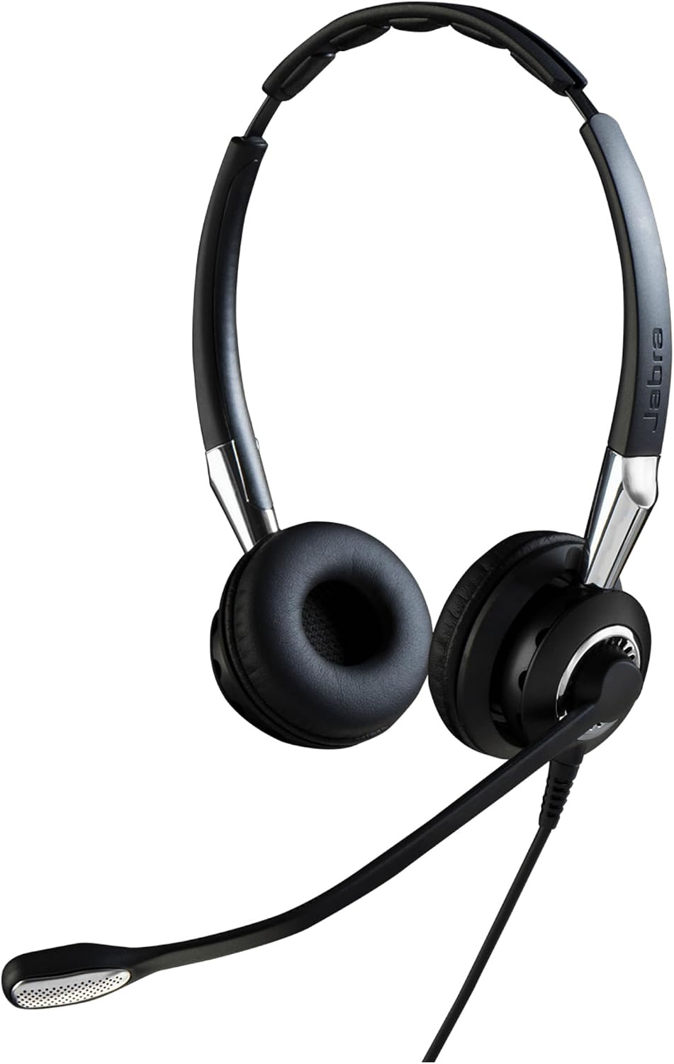 Jabra Q711364 Biz 2400 II QD Duo langlebiges Call-Center-Kabel-Headset für Festnetztelefone mit,Gerä