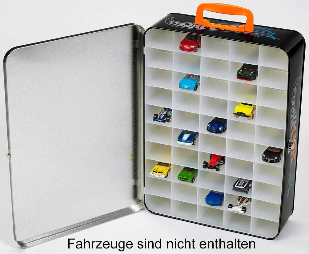 Theo Klein 2881 Hot Wheels Sammelkoffer I Metallkoffer für bis zu 50 Autos I Spielzeug für Kinder ab
