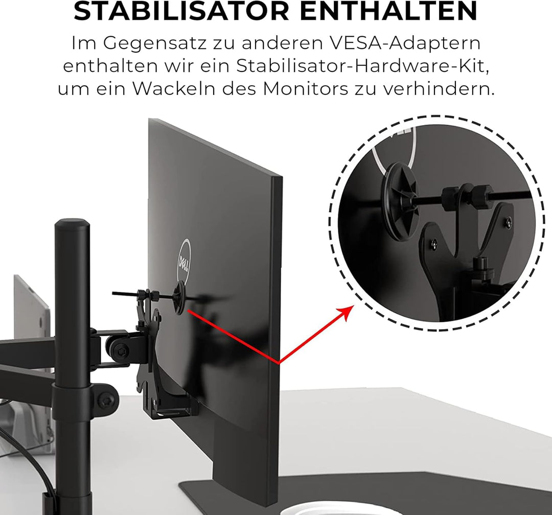 HumanCentric VESA Mount Adapter für Dell S2218, SE2219, S2318, S2319, S2418, S2419, SE2419, S2718, S