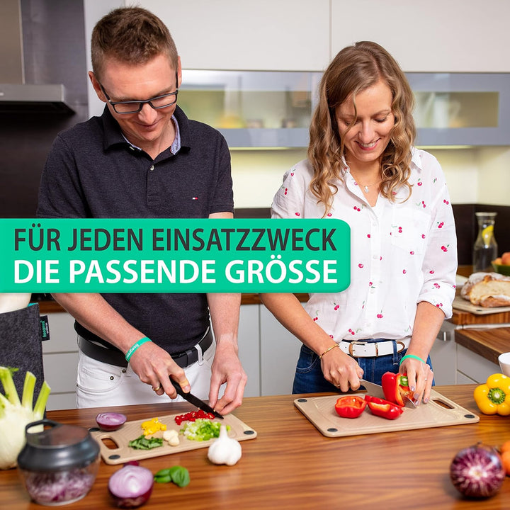 freegreen® GERMANY Schneidebrett aus Reishülsen | 100% biologisch abbaubar und kompostierbar | Inklu