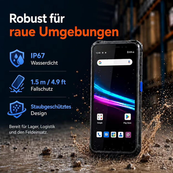 FARSET F20X PDA-Barcodescanner mit HW-N6603-Scanner-Engine, IP67 Handheld-Mobilcomputer für Inventur
