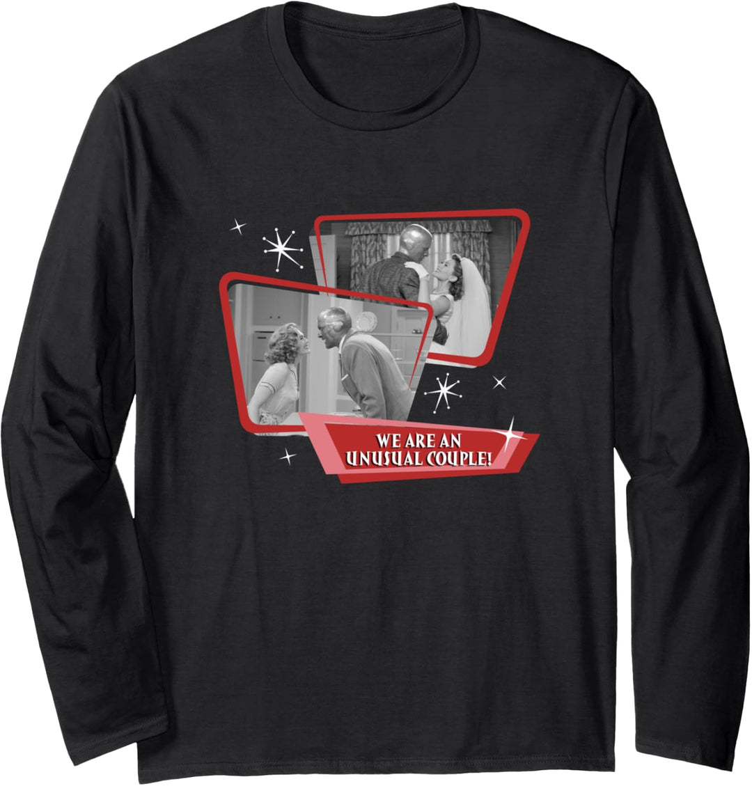 Marvel WandaVision We Are an Unusual Couple Retro Langarmshirt