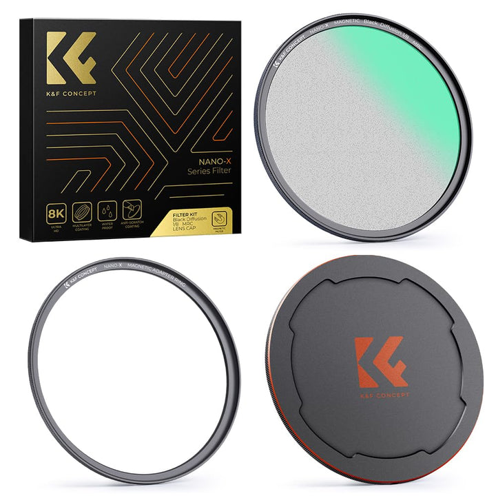K&F Concept Nano X-Serie Black-Mist 1/8 magnetisch Magnetfilter Black Promist 1/8 Filter Effektfilte