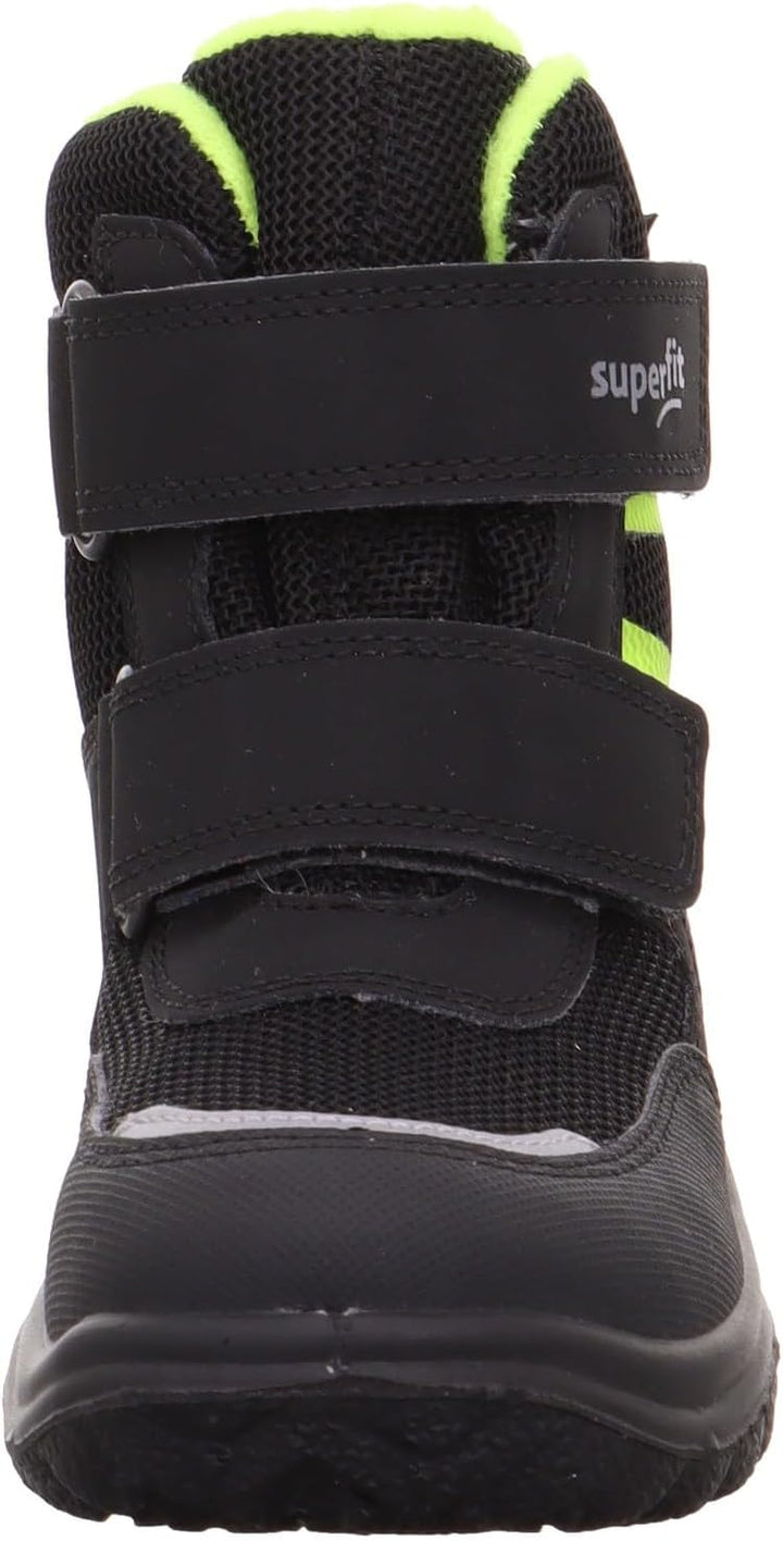 Superfit Jungen Snowcat Warm Gefütterte Gore-tex Schneestiefel 27 EU Weit Schwarz Gelb 0010, 27 EU W