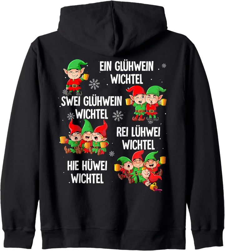 Ein Glühwein Swei Glühwein Kapuzenjacke