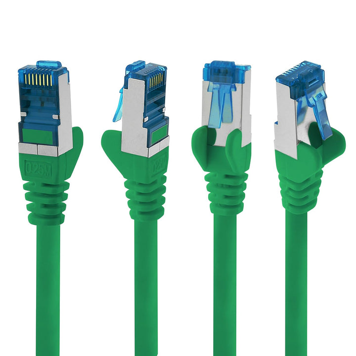 1aTTack.de Patchkabel – 10X 10m Ethernet, Netzwerk, Lan Kabel CAT6a (für Gigabit Netzwerke, Router,