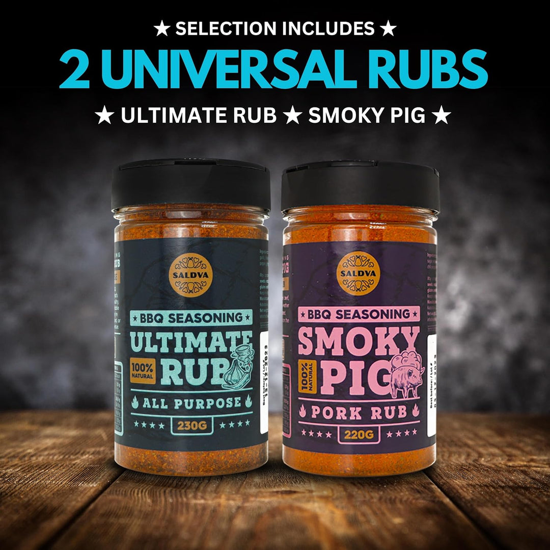 Klassische Auswahl an Premium BBQ Gewürzen – Holy Cow, Angel’s Wings, Smoky Pig, Ultimate Rub | Pack