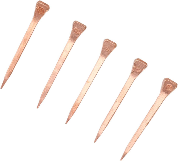 Hufeisennägel aus Kupfer, Hufeisennägel, Flexibel, Verschleissfest, Leicht, mit Aufbewahrungsbox für