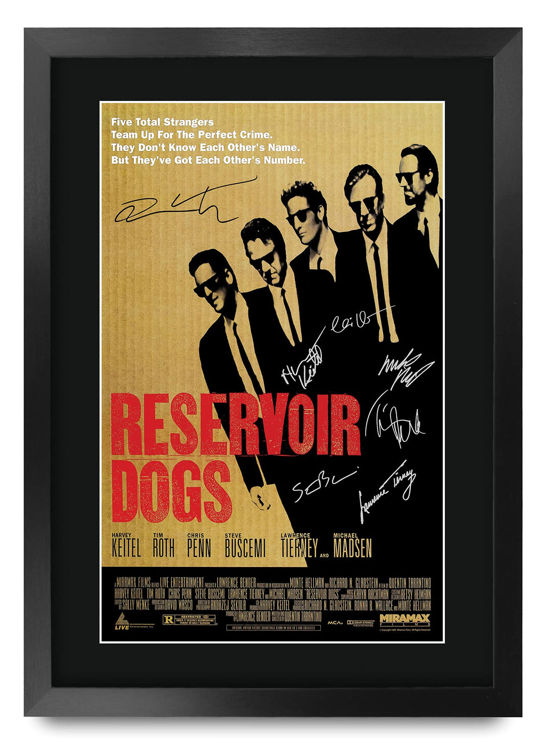 HWC Trading FR A3 Reservoir Dogs Quentin Tarantino Gifts Bedrucktes Autogrammbild für Film-Erinnerun