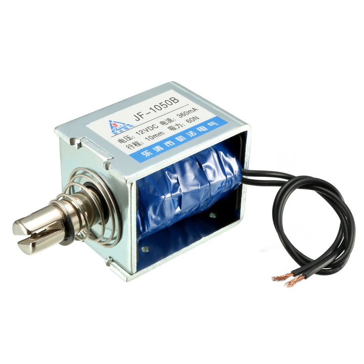 sourcing map DC 12V 360mA 60N 10mm Ziehen Drücken Typ Linie Bewegung Magnet Elektromagnet DE de