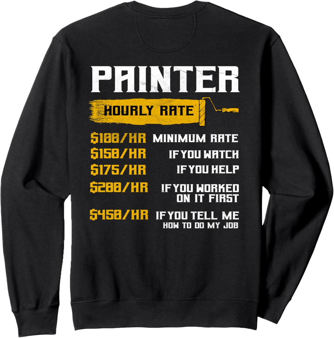 Maler Geschenke Design auf der Rückseite der Kleidung Sweatshirt