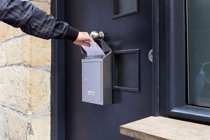 ARREGUI Smart E5727 Briefkasten oder Durchwurfbriefkasten aus Edelstahl, Grösse S (DIN A5 Post), Wan