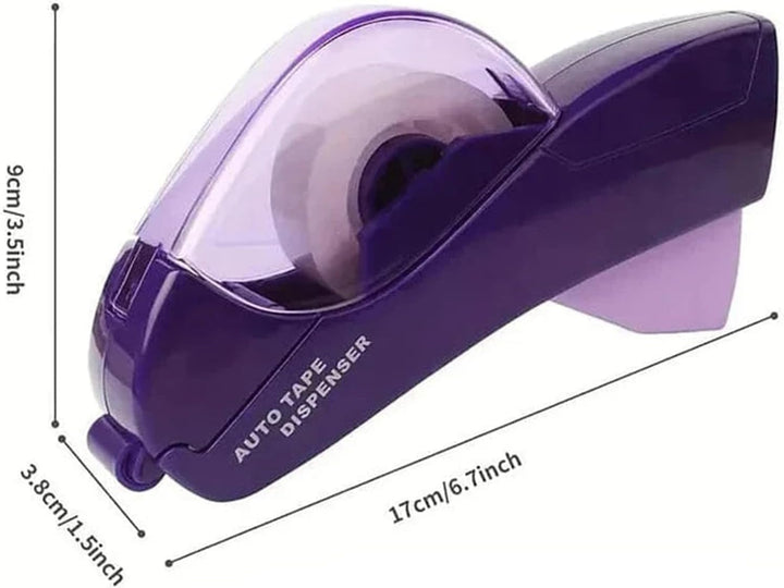 Automatischer Klebebandabroller - Handheld Automatic Tape Dispenser für Geschenke und Pakete Lila, L