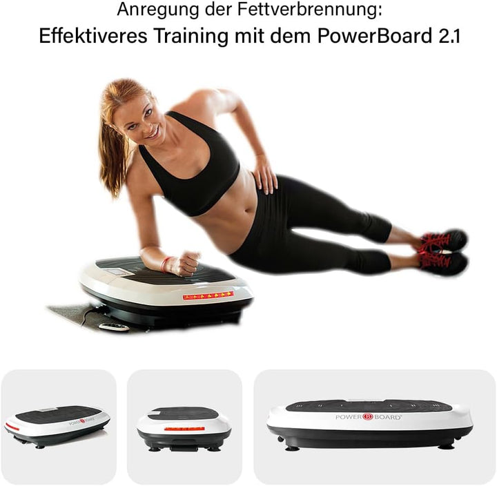 Casada PowerBoard 2.1 – Seitenalternierende Vibrationsplatte für Ganzkörpertraining, Muskelaufbau, G