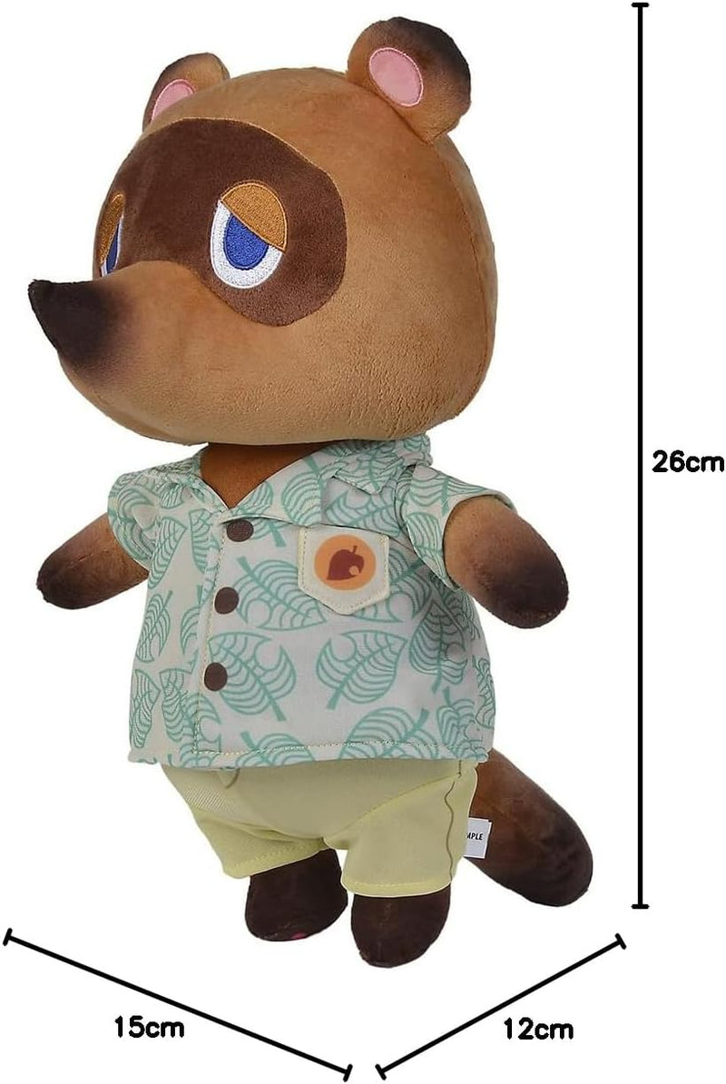 Simba 109231005 - Animal Crossing Tom Nook, 40cm Plüschtier, New Horizons, Nintendo, Plüschfigur für