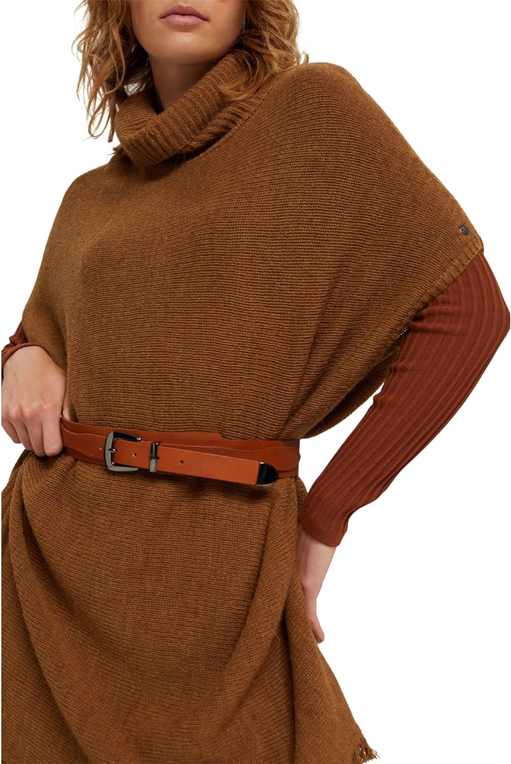 ESPRIT Damen 081EA1S305 Gürtel, 220/RUST Brown, S
