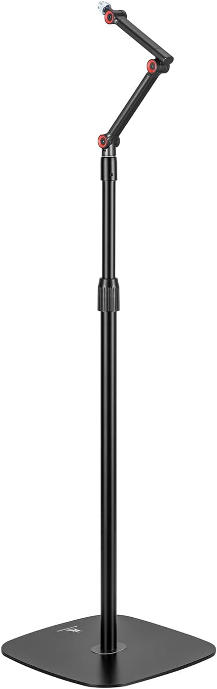 Maclean MC-337 Professioneller Mikrofonständer | Verstellbare Höhe von 626 bis 1694 mm | Maximale Be