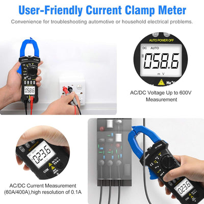 Clamp Meter Zangenmultimeter, INFURIDER YF-7200B TRMS Auto-Ranging Strommesszange Zangenmessgerät fü