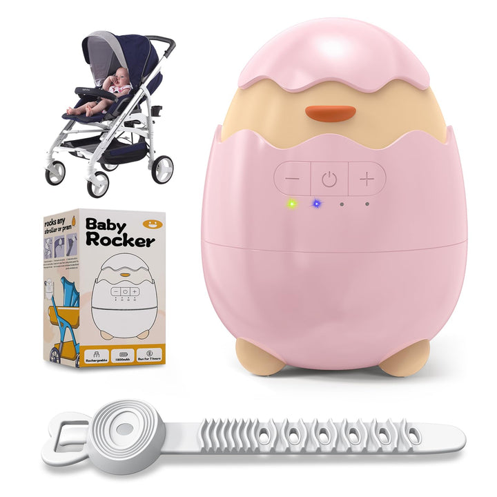 Robofun Kinderwagenschaukler- Das Original Schlafhilfe für Baby, 5 Einstellbare Schaukelintensitäten