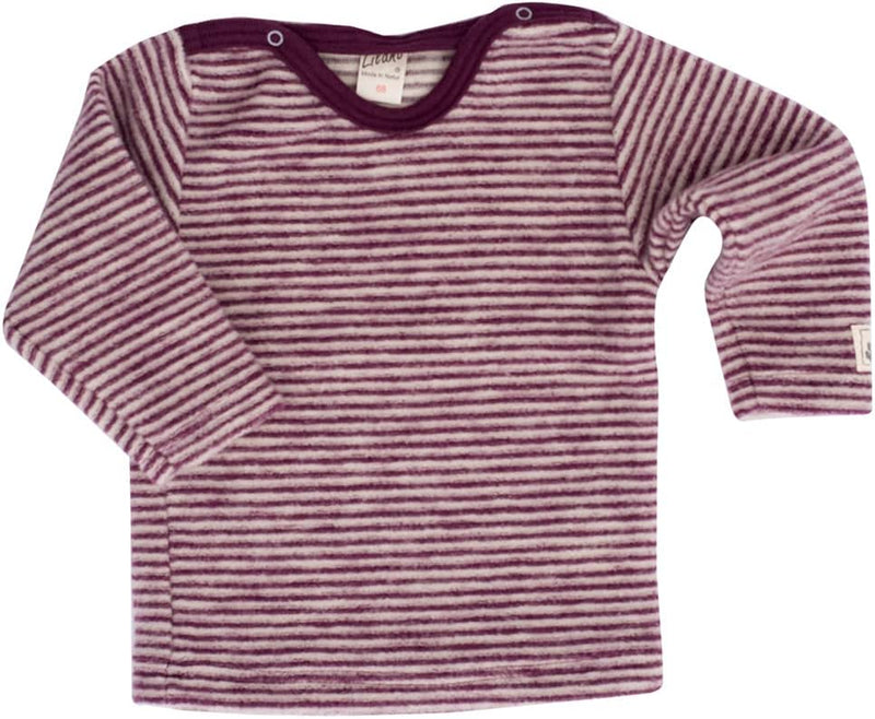 Lilano, Merino Baby Pullover Flausch, 100% Wolle (kbT) 86 Beere/Natur, 86 Beere/Natur