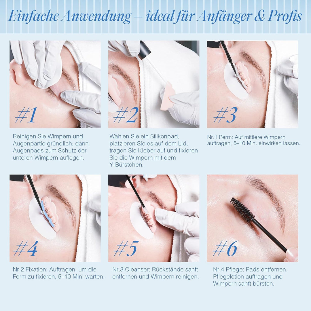 LASHVIEW Lash Lift Kit, professionelle Qualität | Semipermanente Locken | Haltbarkeit bis zu 1 Monat