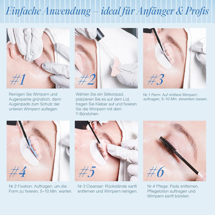 LASHVIEW Lash Lift Kit, professionelle Qualität | Semipermanente Locken | Haltbarkeit bis zu 1 Monat
