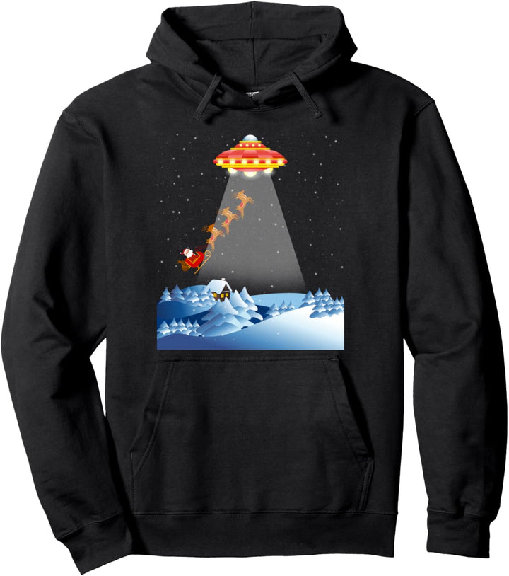 Weihnachtsmann Entführt von Aliens - UFO Weihnachten Pullover Hoodie