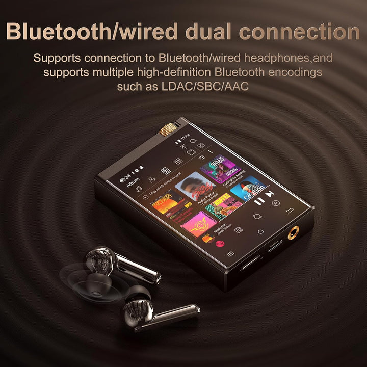 HiFi MP3 Player mit Bluetooth und WiFi, Oilsky 80GB tragbarer Android 9.0 Spotify MP3-Player, 2,8&