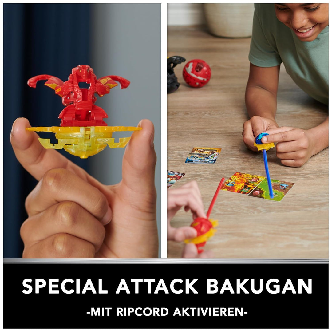 Bakugan 3.0 Starter Pack mit 3 Bällen (1 Special Attack Dragonoid, 2 Core Balls Nillious und Hammerh