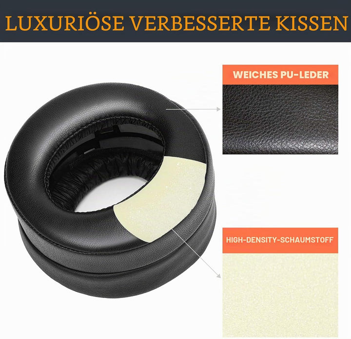 SOULWIT Professionelle Ersatzpolster Ersatz Ohrpolster Polster für Sony Platinum Wireless PS4 Kopfhö