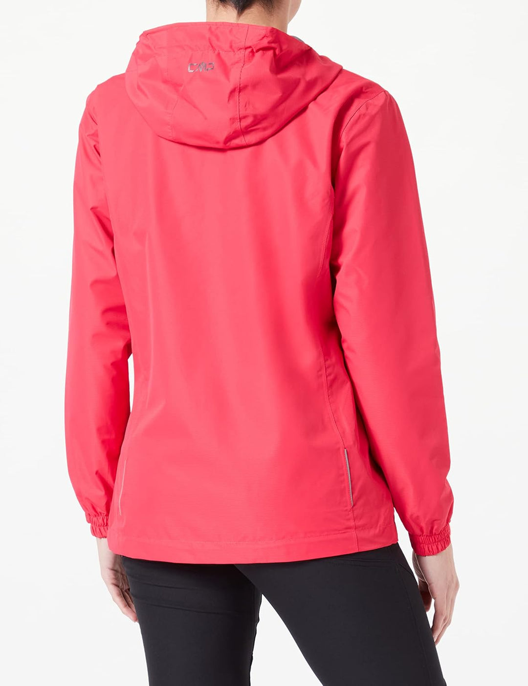 CMP Damen Regenjacke Woman Rain Jacket Fix Hood, Erdbeere