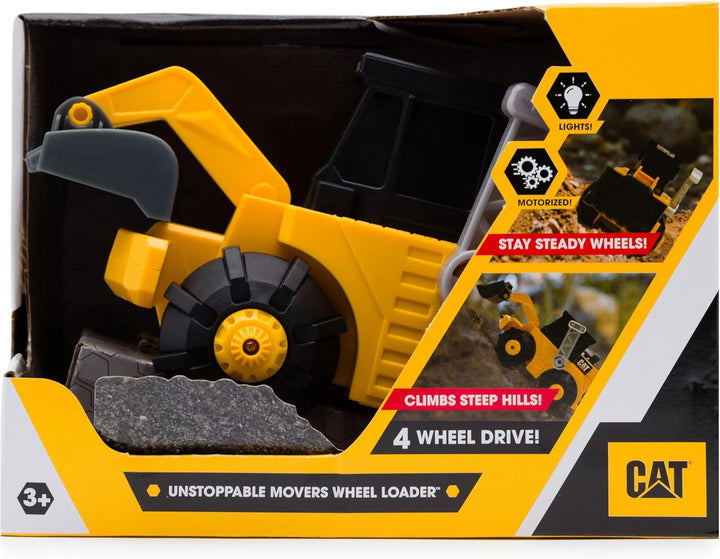Cat Toys Official Unstoppable Movers Radlader Spielzeug | Baustellen Fahrzeuge Kinder mit Grossen Rä