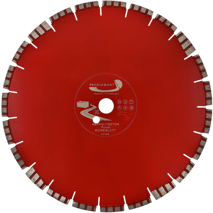 PRODIAMANT Premium Diamant-Trennscheibe Beton + Asphalt Kombi-Laser 350 mm x 25,4 mm Diamanttrennsch