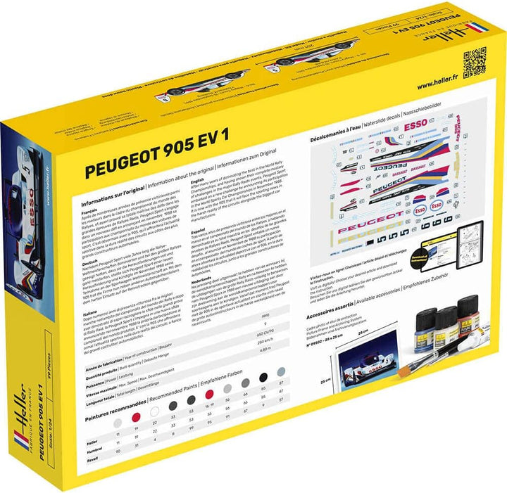 Heller 80718 Modellbausatz Peugeot 905 EV 1